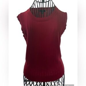 J Crew Red  sleeveless sweater